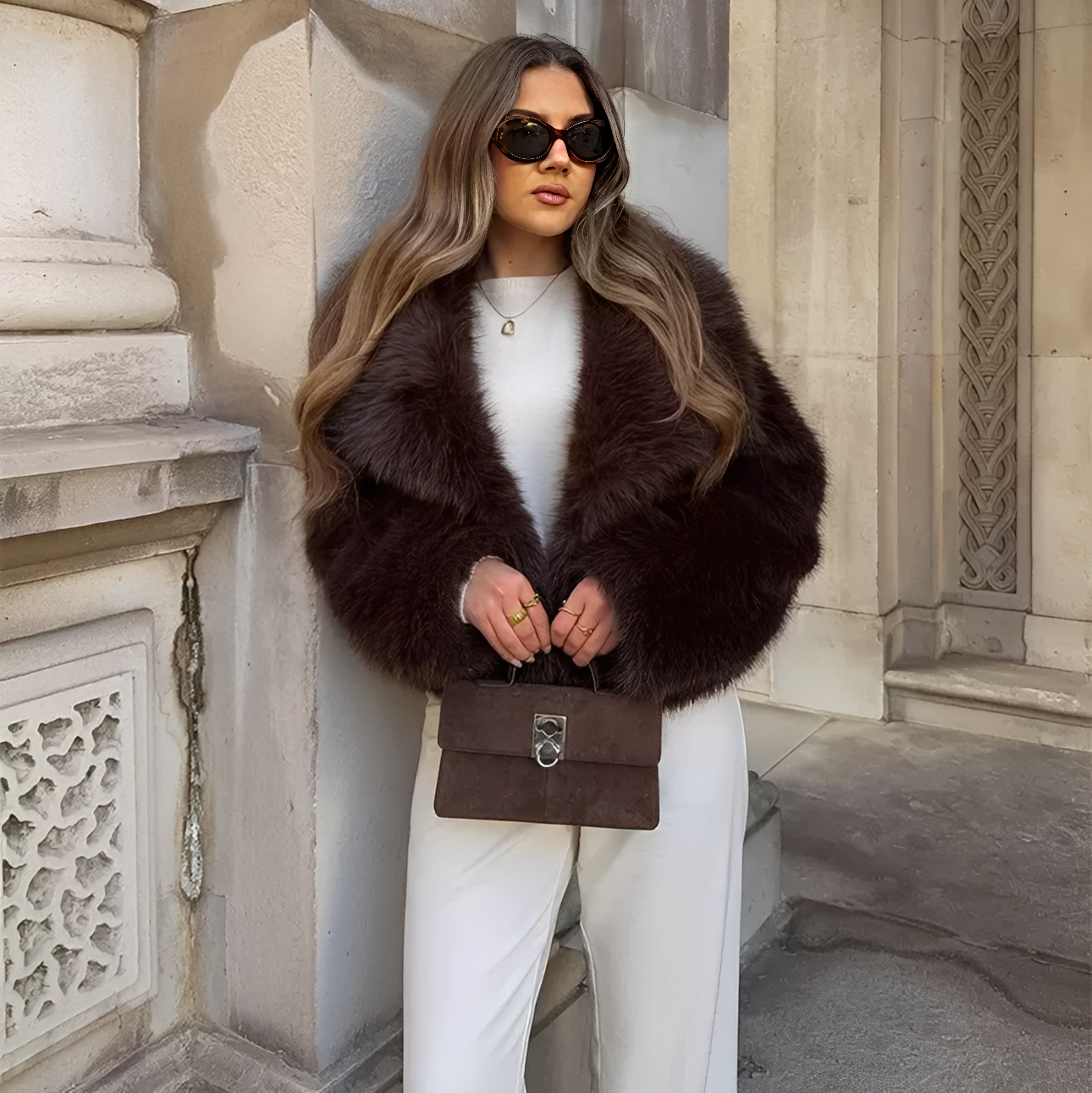 ELADÉLE Lunara Faux Fur Jacke