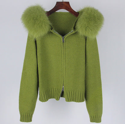 ELADÉLE Fur Jacke Satin