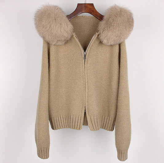 ELADÉLE Fur Jacke Satin