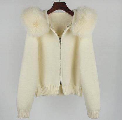 ELADÉLE Fur Jacke Satin